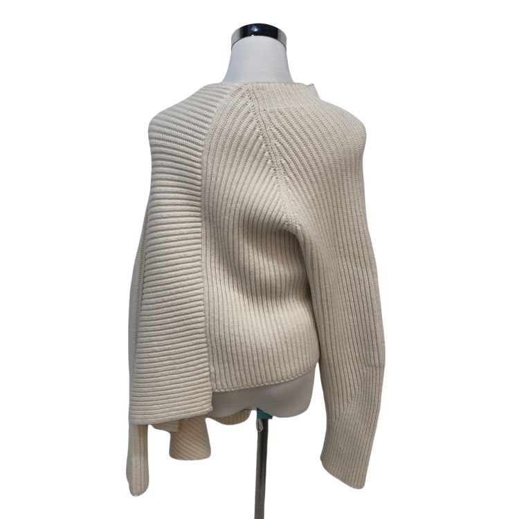 Louis Vuitton Louis Vuitton Ribbed Knit Sweater White Size S Size S / US 4 / IT 40 - 2 Thumbnail