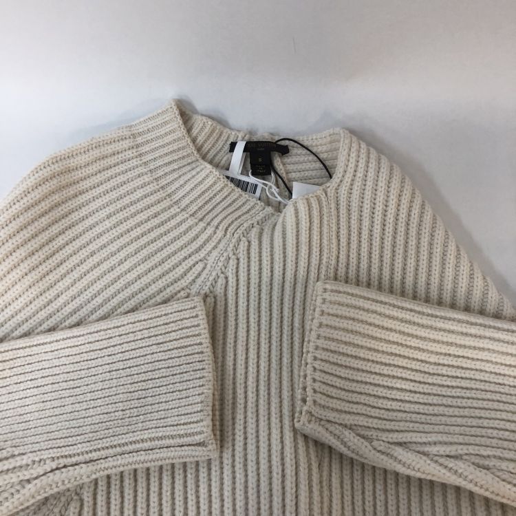 Louis Vuitton Louis Vuitton Ribbed Knit Sweater White Size S Size S / US 4 / IT 40 - 9 Thumbnail