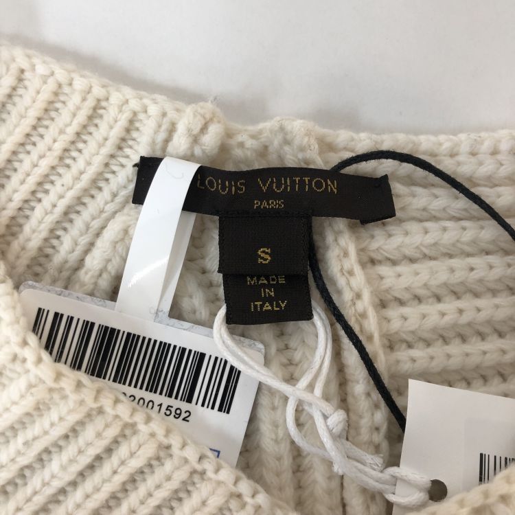 Louis Vuitton Louis Vuitton Ribbed Knit Sweater White Size S Size S / US 4 / IT 40 - 3 Thumbnail