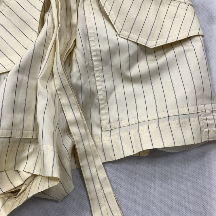 Louis Vuitton Louis Vuitton Striped Silk Shorts Size 34 Size 25" / US 0 / IT 36 - 8 Thumbnail