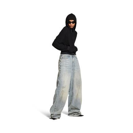 Balenciaga pull-up pants in blue indigo denim Size US 29 - 3 Thumbnail