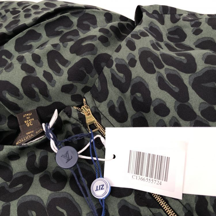 Louis Vuitton Louis Vuitton Green Leopard Print Dress Size 36 Size XS / US 0-2 / IT 36-38 - 7 Thumbnail