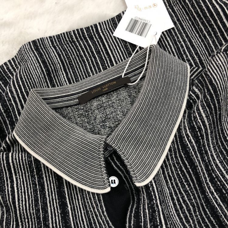 Louis Vuitton Louis Vuitton Striped Monogram Polo Shirt Size M Size US M / EU 48-50 / 2 - 5 Thumbnail