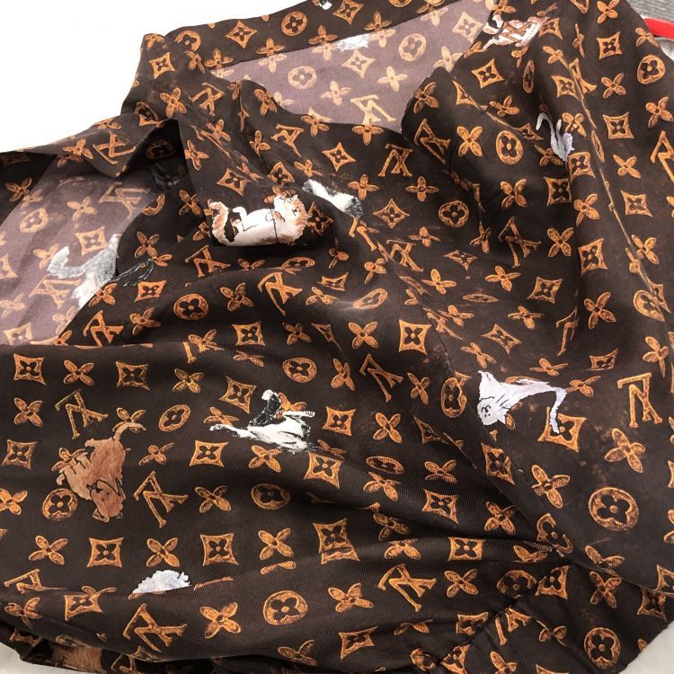 Louis Vuitton Louis Vuitton Cat Print Monogram Shorts Size 34 Size 25" / US 0 / IT 36 - 8 Thumbnail
