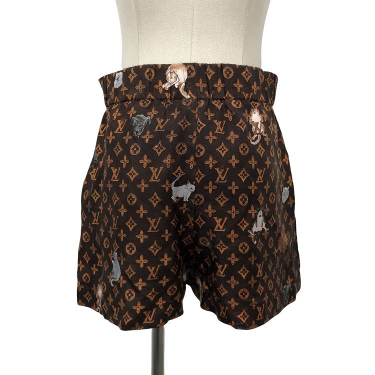 Louis Vuitton Louis Vuitton Cat Print Monogram Shorts Size 34 Size 25" / US 0 / IT 36 - 2 Thumbnail