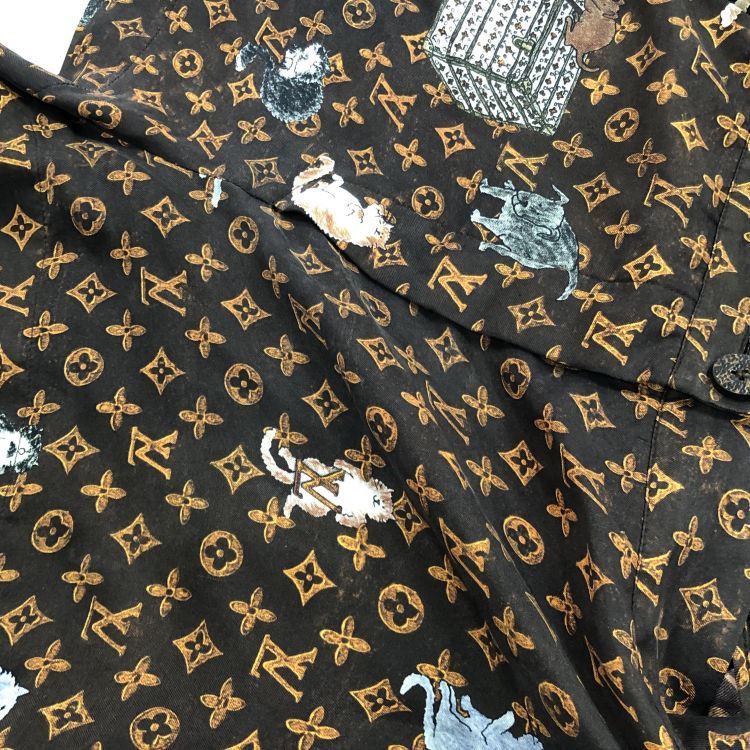 Louis Vuitton Louis Vuitton Cat Print Monogram Shorts Size 34 Size 25" / US 0 / IT 36 - 7 Thumbnail