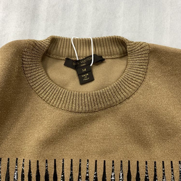 Louis Vuitton Louis Vuitton Metallic Knit Shirt Size M Size US M / EU 48-50 / 2 - 5 Thumbnail