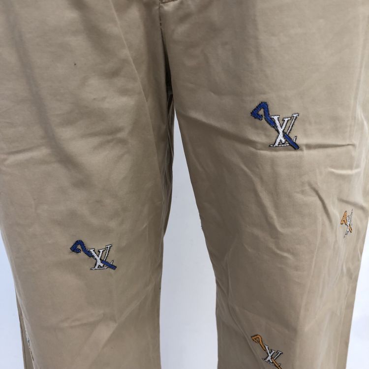 Louis Vuitton Louis Vuitton Embroidered Logo Casual Pants Size 30 Size US 30 / EU 46 - 9 Thumbnail