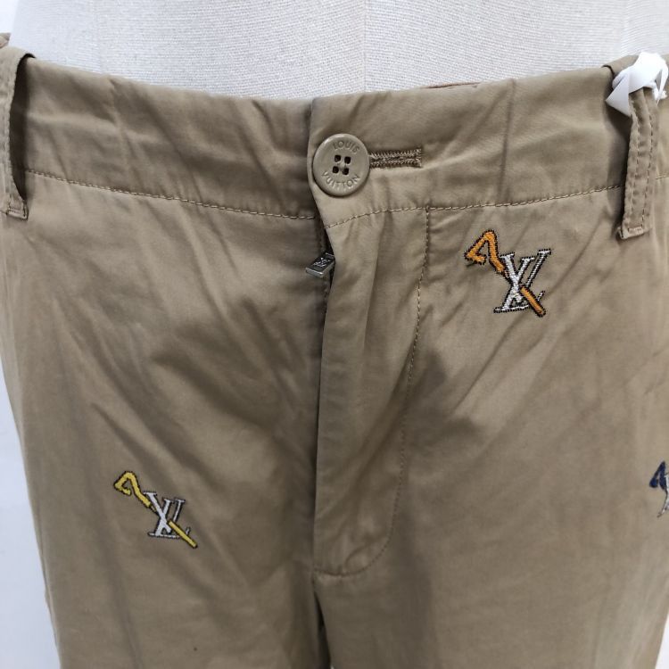 Louis Vuitton Louis Vuitton Embroidered Logo Casual Pants Size 30 Size US 30 / EU 46 - 7 Thumbnail