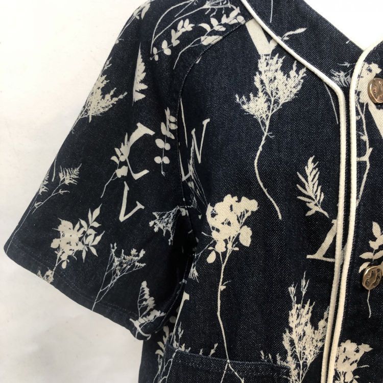 Louis Vuitton Louis Vuitton Floral Denim Shirt Size S Size US S / EU 44-46 / 1 - 7 Thumbnail