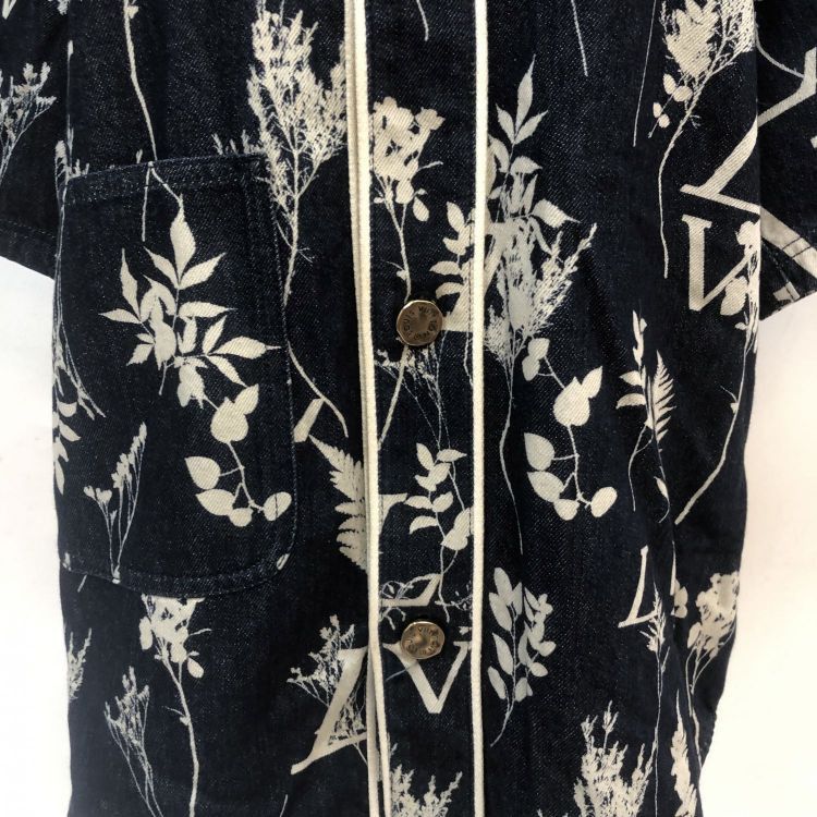 Louis Vuitton Louis Vuitton Floral Denim Shirt Size S Size US S / EU 44-46 / 1 - 9 Thumbnail