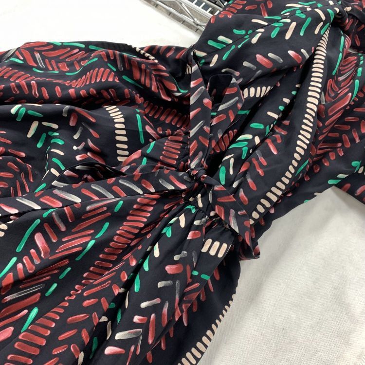 Louis Vuitton Louis Vuitton Multi Print Silk Midi Dress Size 38 Size S / US 4 / IT 40 - 6 Thumbnail