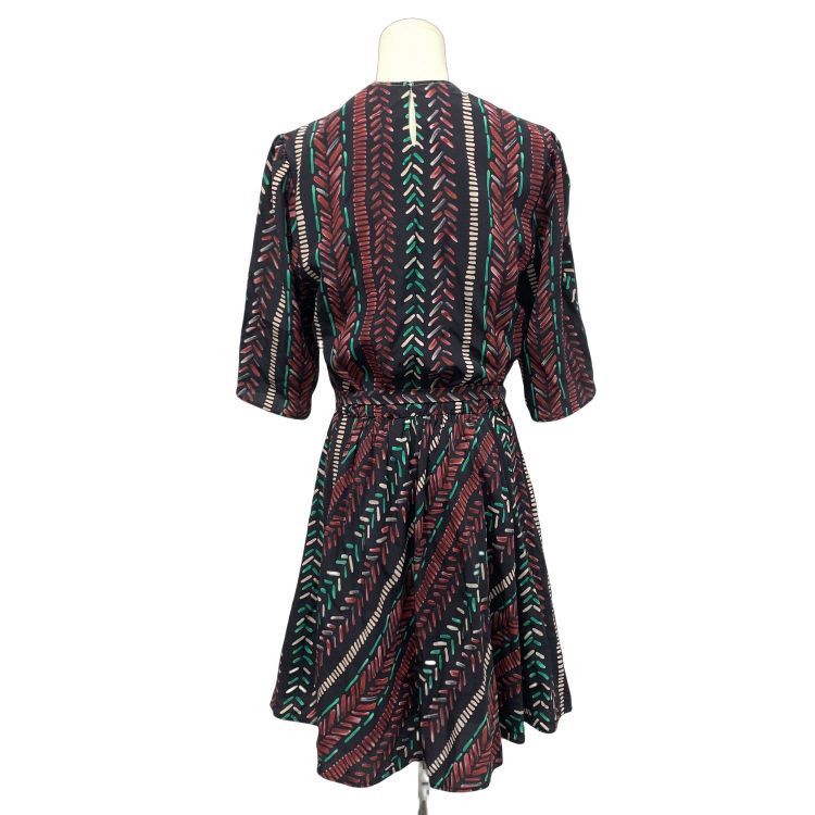 Louis Vuitton Louis Vuitton Multi Print Silk Midi Dress Size 38 Size S / US 4 / IT 40 - 2 Thumbnail