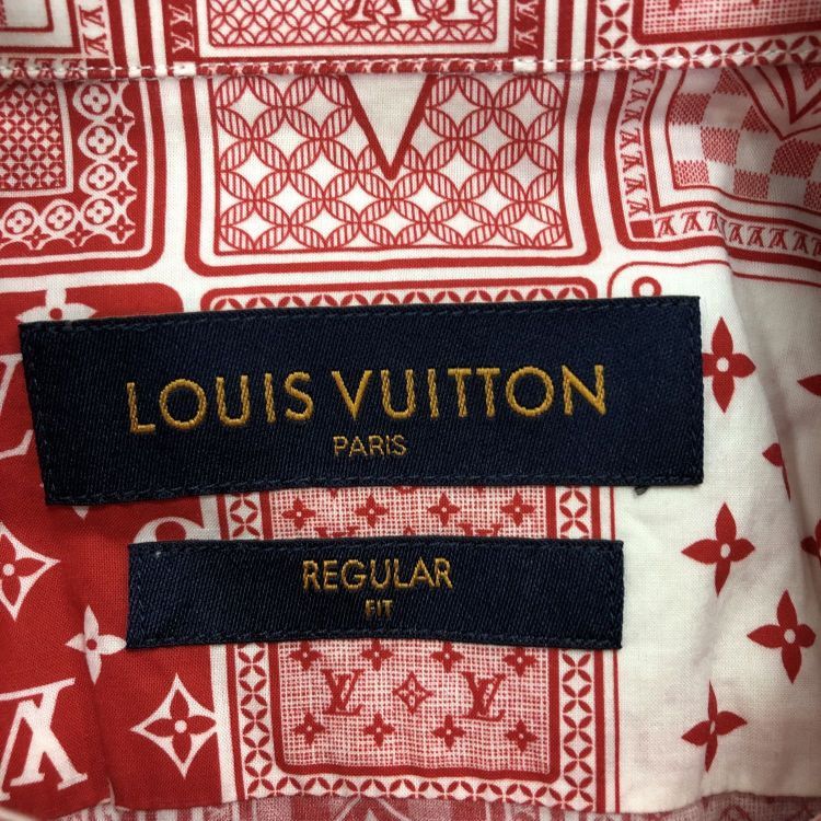 Louis Vuitton Louis Vuitton Poker Card Monogram Print Shirt Size L Size US L / EU 52-54 / 3 - 3 Thumbnail