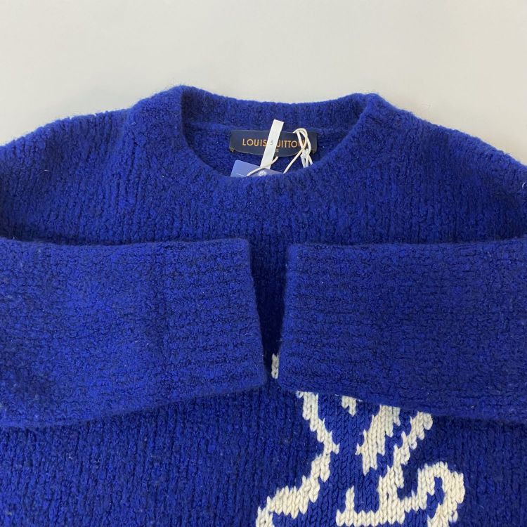 Louis Vuitton Louis Vuitton Logo Knit Sweater Size M Size US M / EU 48-50 / 2 - 10 Thumbnail
