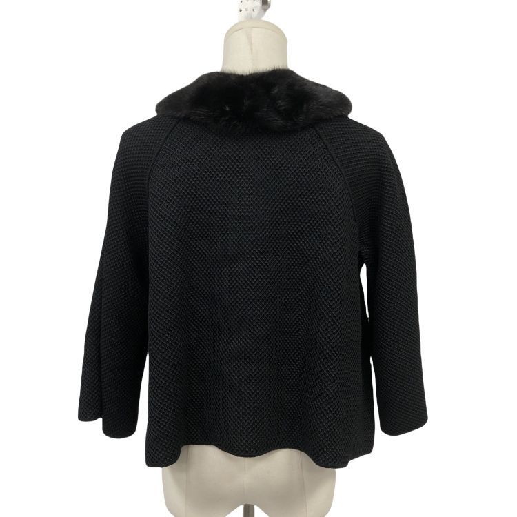 Louis Vuitton Louis Vuitton Mink Fur Collar Knit Jacket Size M Size M / US 6-8 / IT 42-44 - 2 Thumbnail