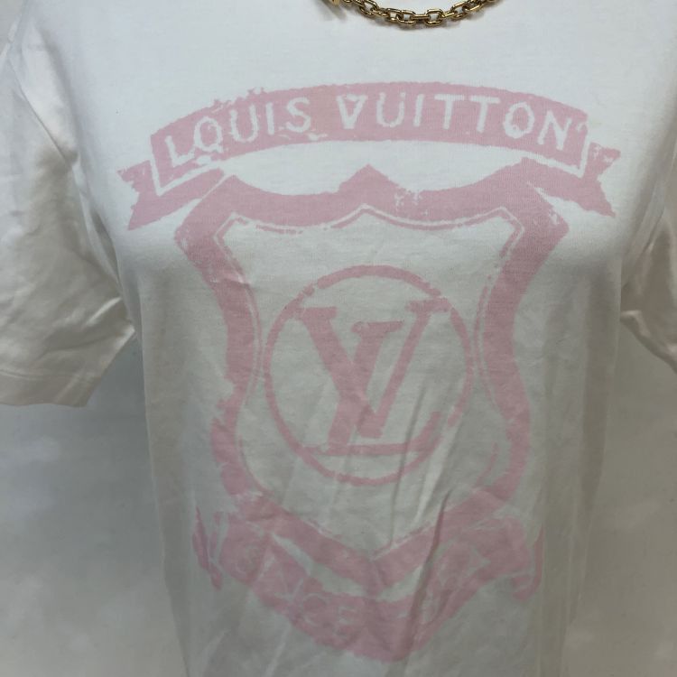Louis Vuitton Louis Vuitton Pink Logo Zipper T-Shirt Size XS Size XS / US 0-2 / IT 36-38 - 5 Thumbnail