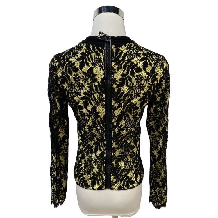 Louis Vuitton Louis Vuitton Lace Color-block Blouse Size 36 Size XS / US 0-2 / IT 36-38 - 2 Thumbnail