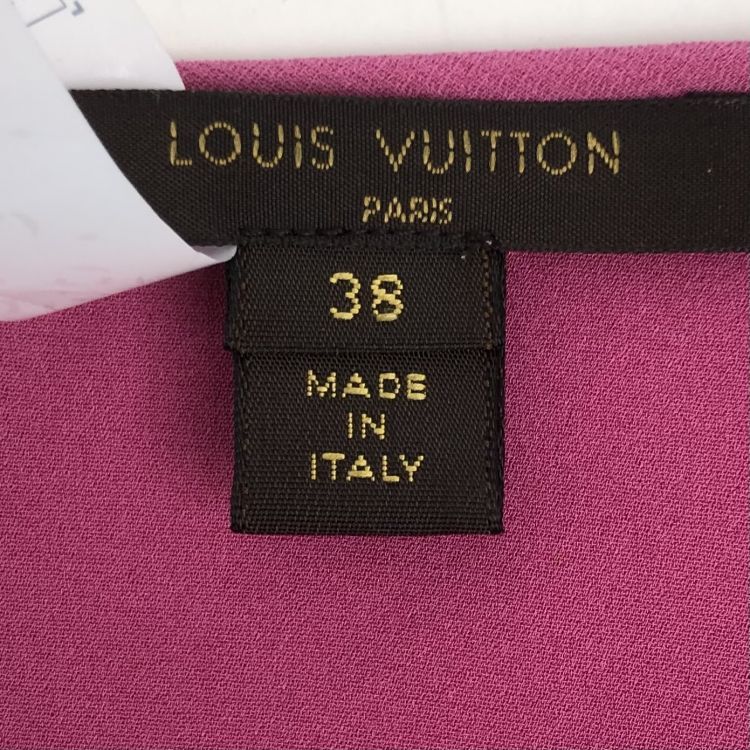 Louis Vuitton Louis Vuitton Purple Silk Sleeveless Dress Size 38 Size XS / US 0-2 / IT 36-38 - 3 Thumbnail