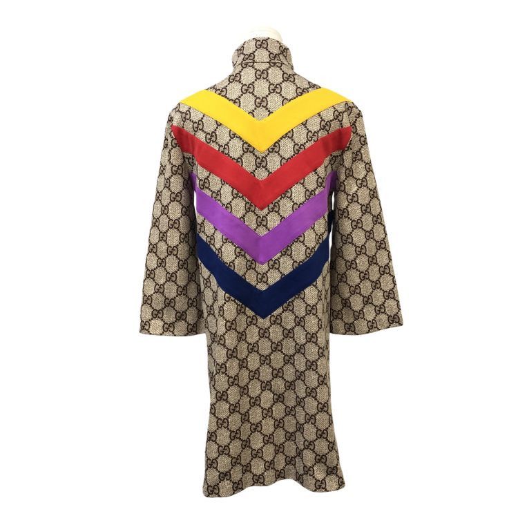Gucci Gucci GG Logo Chevron Midi Dress Size XS Size XS / US 0-2 / IT 36-38 - 2 Thumbnail