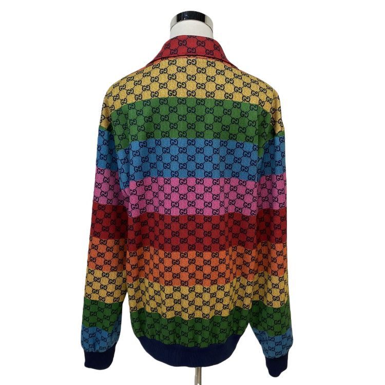 Gucci Gucci Rainbow Monogram Zip-Up Jacket Size S Size US S / EU 44-46 / 1 - 2 Thumbnail