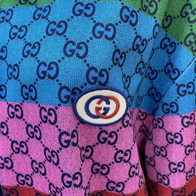 Gucci Gucci Rainbow Monogram Zip-Up Jacket Size S Size US S / EU 44-46 / 1 - 5 Thumbnail