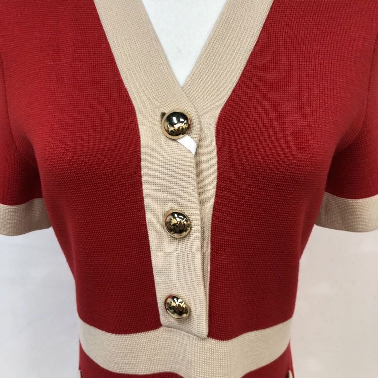 Gucci Gucci Red Knit Interlocking G Dress Size XS Size XS / US 0-2 / IT 36-38 - 7 Thumbnail