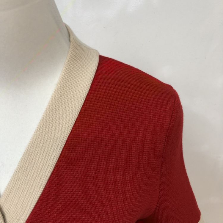 Gucci Gucci Red Knit Interlocking G Dress Size XS Size XS / US 0-2 / IT 36-38 - 8 Thumbnail