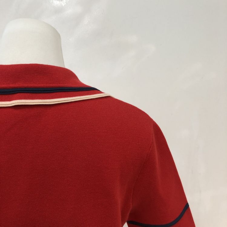 Gucci Gucci Red Knit Polo Dress Size S Size S / US 4 / IT 40 - 8 Thumbnail