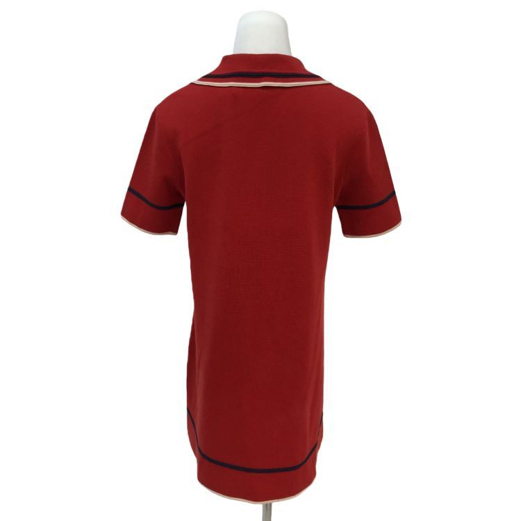 Gucci Gucci Red Knit Polo Dress Size S Size S / US 4 / IT 40 - 2 Thumbnail