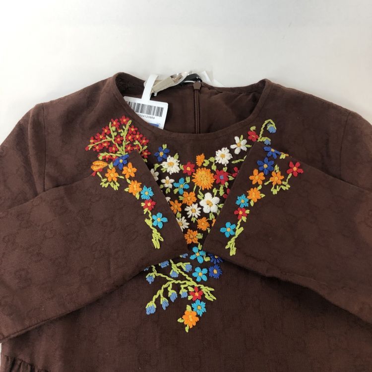 Gucci Gucci Floral Embroidered GG Midi Dress Size 12 Size XL / US 12-14 / IT 48-50 - 10 Thumbnail