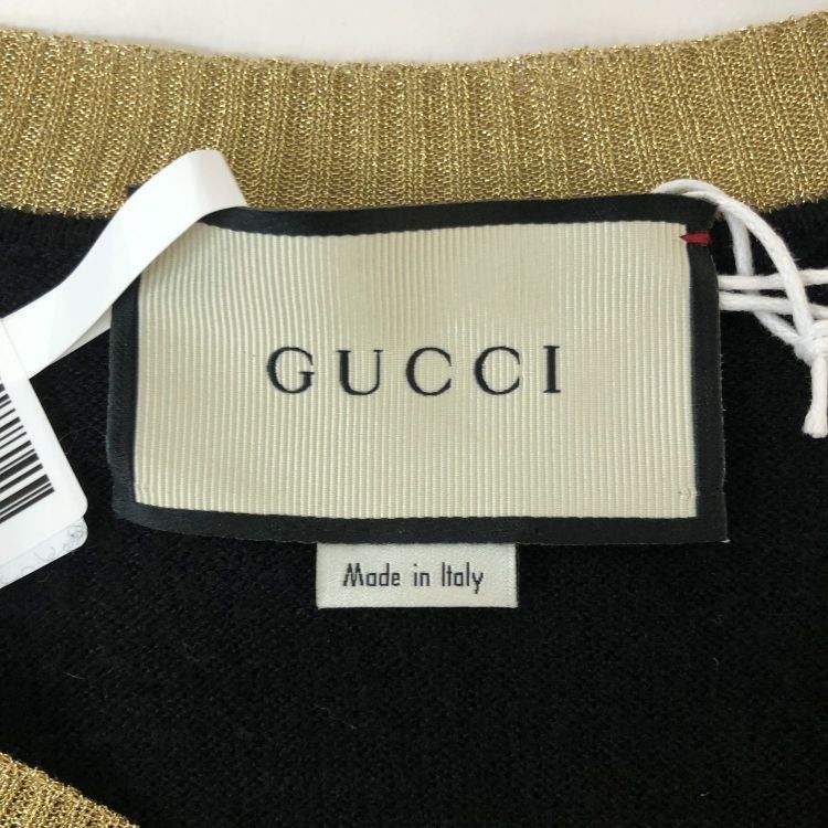 Gucci Gucci Cashmere Silk Gold Trim Cardigan Size S Size S / US 4 / IT 40 - 3 Thumbnail