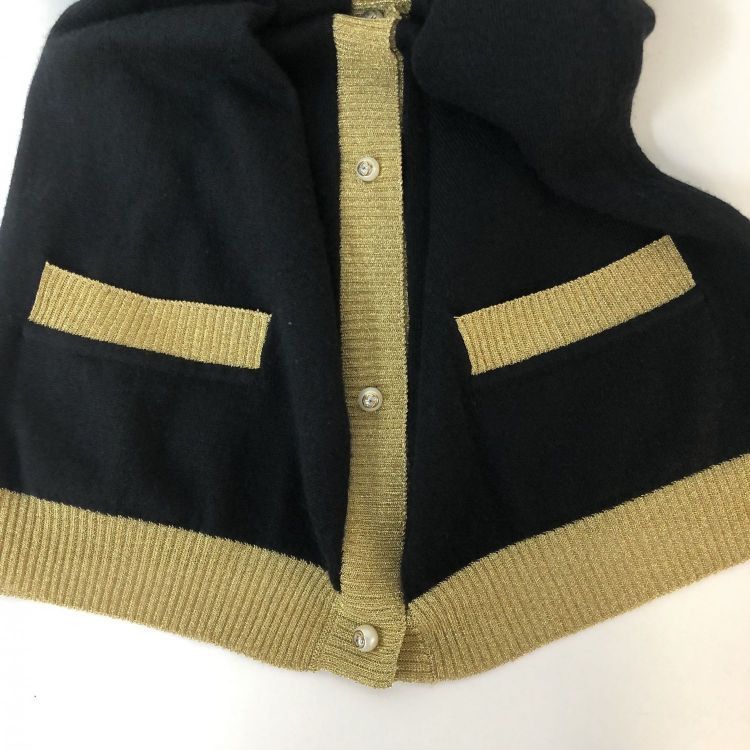 Gucci Gucci Cashmere Silk Gold Trim Cardigan Size S Size S / US 4 / IT 40 - 12 Thumbnail