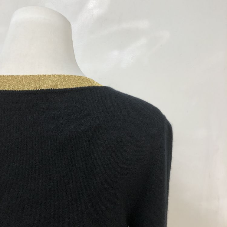 Gucci Gucci Cashmere Silk Gold Trim Cardigan Size S Size S / US 4 / IT 40 - 9 Thumbnail