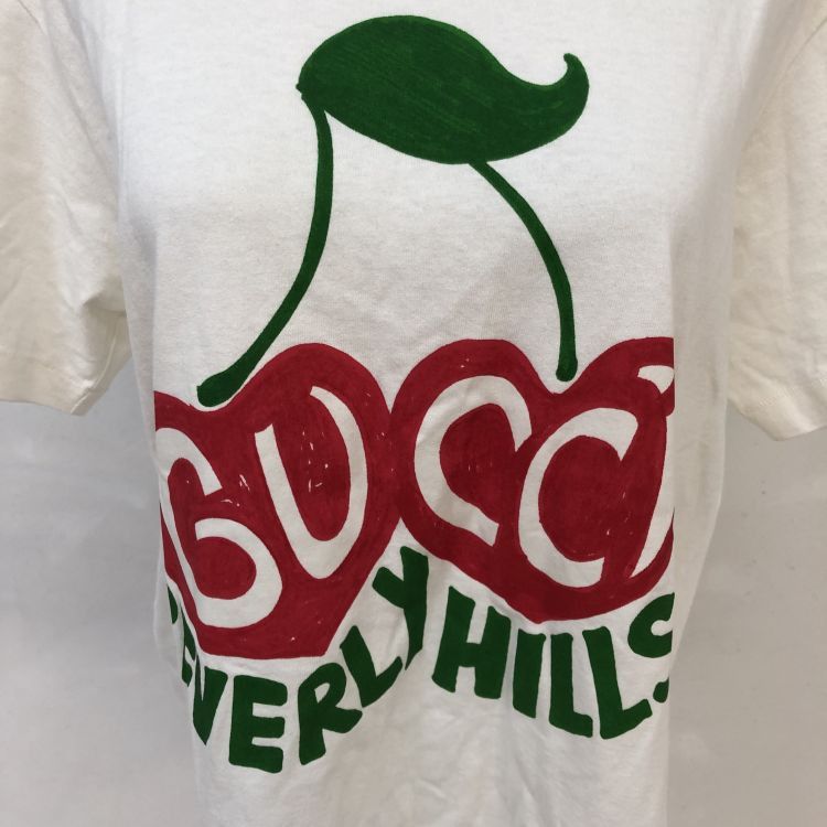 Gucci Gucci Cherry Graphic T-Shirt Size M Size US M / EU 48-50 / 2 - 6 Thumbnail