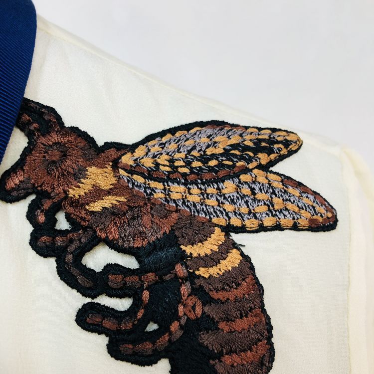 Gucci Gucci Embroidered Bee Blouse Size 38 Size XS / US 0-2 / IT 36-38 - 7 Thumbnail