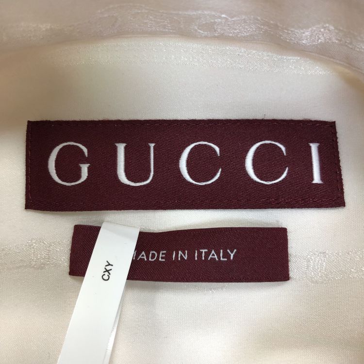Gucci Gucci Logo Stripe Silk Button Up Shirt Size 38 Size XS / US 0-2 / IT 36-38 - 3 Thumbnail
