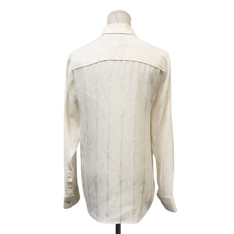 Gucci Gucci Logo Stripe Silk Button Up Shirt Size 38 Size XS / US 0-2 / IT 36-38 - 2 Thumbnail