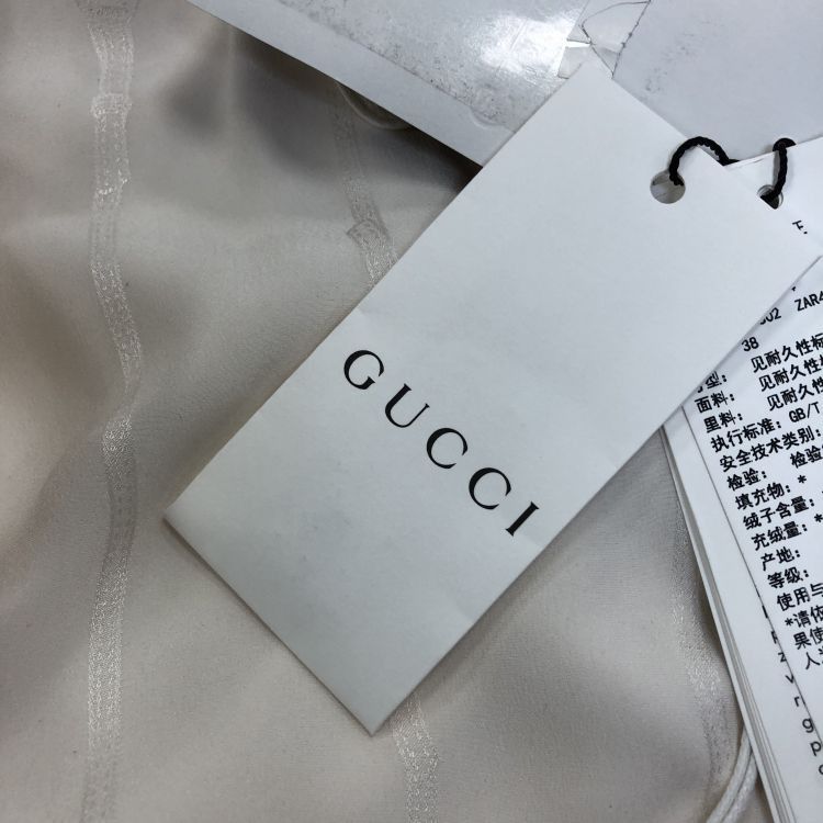 Gucci Gucci Logo Stripe Silk Button Up Shirt Size 38 Size XS / US 0-2 / IT 36-38 - 12 Thumbnail