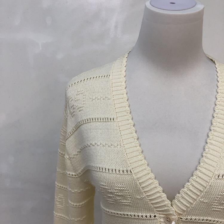 Gucci Gucci White Boat Embroidery Knit Cardigan Size XXS Size XXS / US 00 / IT 34 - 7 Thumbnail