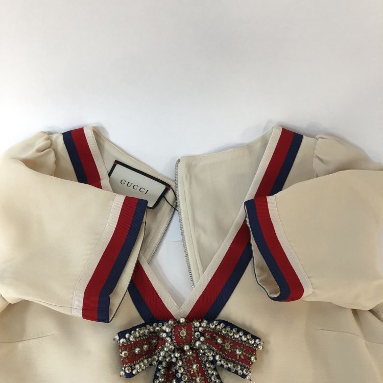 Gucci Gucci Embellished Bow Mini Dress Size 38 Size XS / US 0-2 / IT 36-38 - 12 Thumbnail