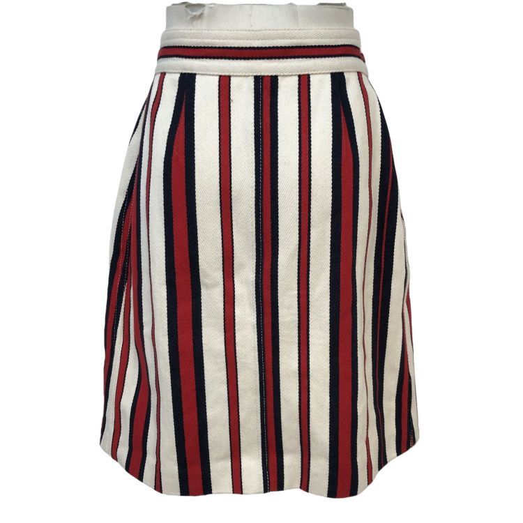 Gucci Gucci Striped Cotton Mini Skirt Size 46 Size 32" / US 10 / IT 46 - 2 Thumbnail