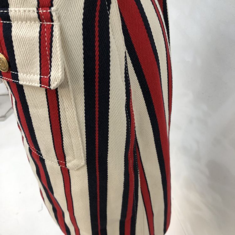 Gucci Gucci Striped Cotton Mini Skirt Size 46 Size 32" / US 10 / IT 46 - 8 Thumbnail