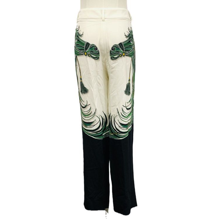 Gucci Gucci Tassel Print Silk Pants Size 42 Size 28" / US 6 / IT 42 - 2 Thumbnail