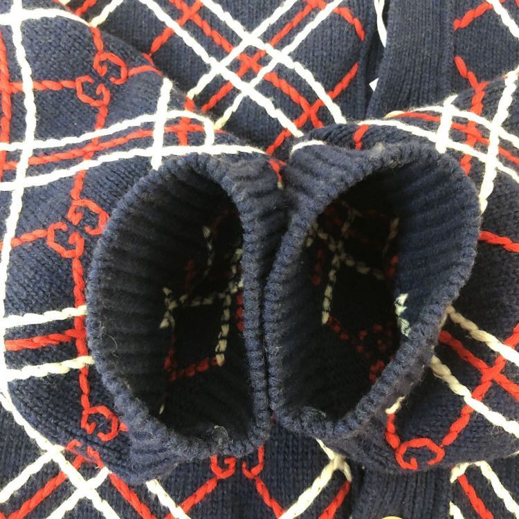 Gucci Gucci GG Logo Plaid Cardigan Size L Size US L / EU 52-54 / 3 - 11 Thumbnail