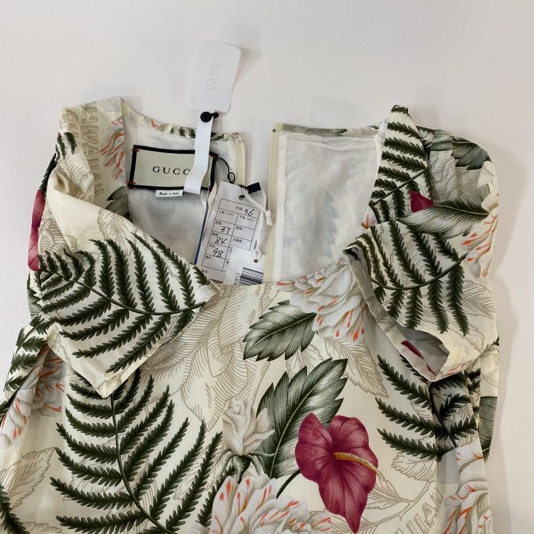 Gucci Gucci Floral Print Belted Dress Size 36 Size XS / US 0-2 / IT 36-38 - 10 Thumbnail