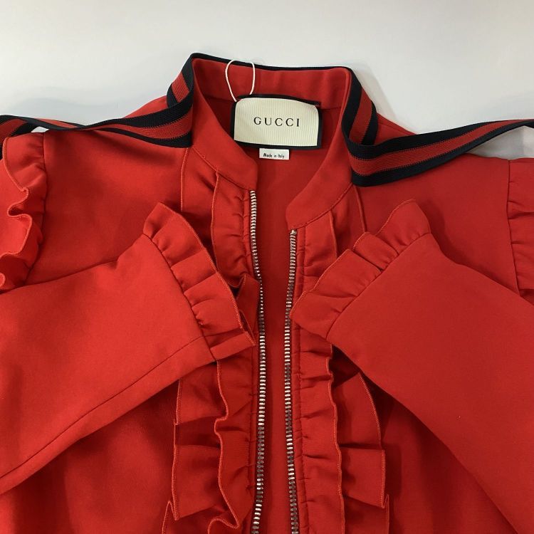 Gucci Gucci Ruffle Bow Zip Jacket Size M Size M / US 6-8 / IT 42-44 - 11 Thumbnail
