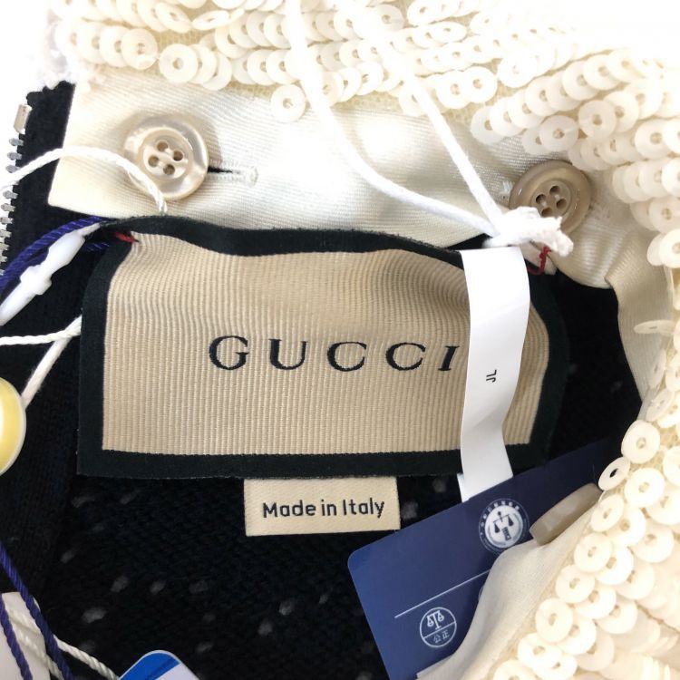 Gucci Gucci GG Knit Mini Dress with Sequin Collar XS Size XS / US 0-2 / IT 36-38 - 3 Thumbnail