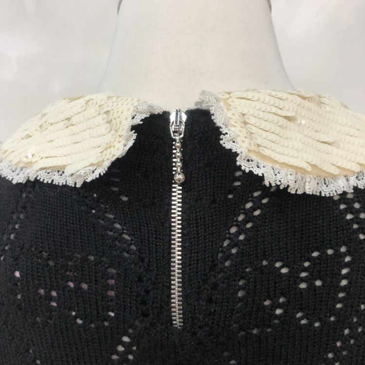 Gucci Gucci GG Knit Mini Dress with Sequin Collar XS Size XS / US 0-2 / IT 36-38 - 9 Thumbnail