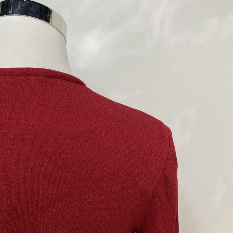 Gucci Gucci Red Tie Neck Long Sleeve Blouse Size M Size M / US 6-8 / IT 42-44 - 8 Thumbnail